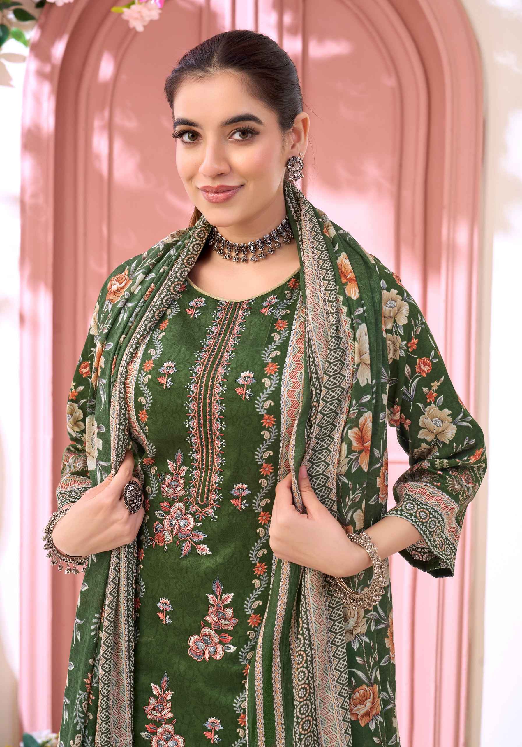 Harshit Fashion Fateena Zam Cotton Dress Material 6 pcs Catalogue