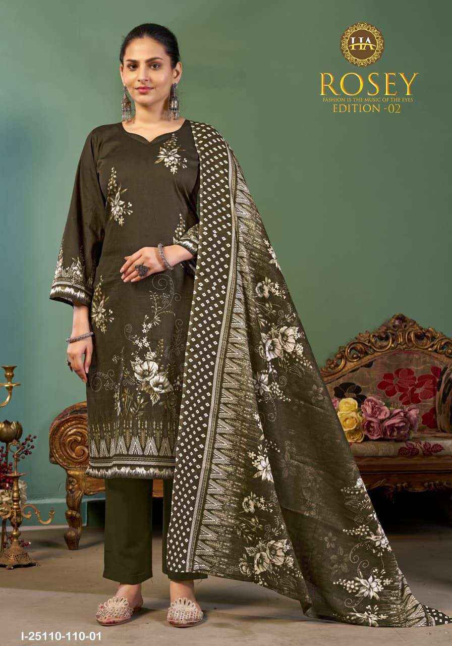 Harshit Fashion Rosey Edition 2 Jam Cotton Dress Material 6 pcs Catalogue