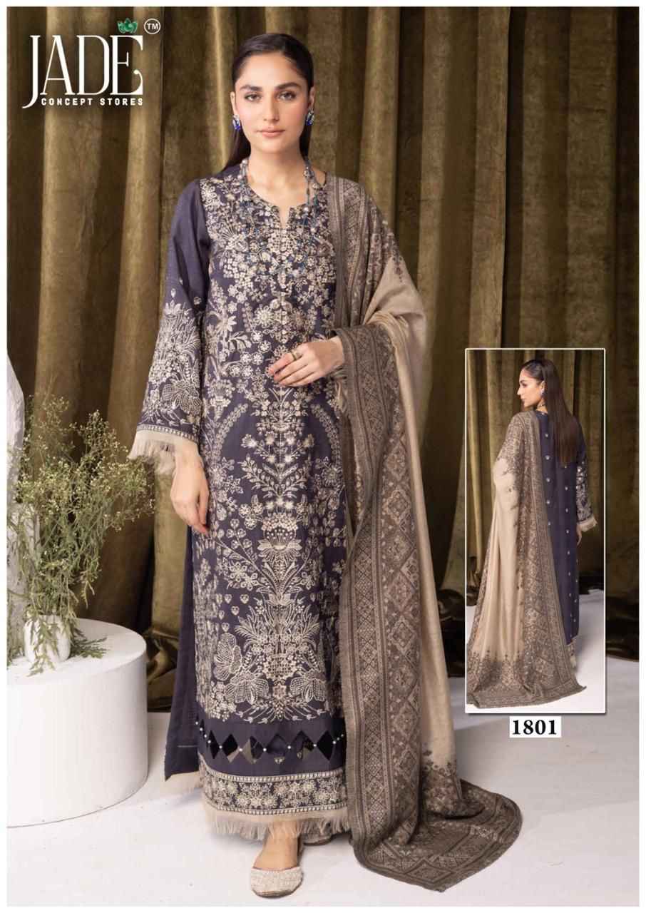 Jade Bin Saeed Heavy Luxury Vol 18 Lawn Cotton Dress Material 6 pcs Catalogue