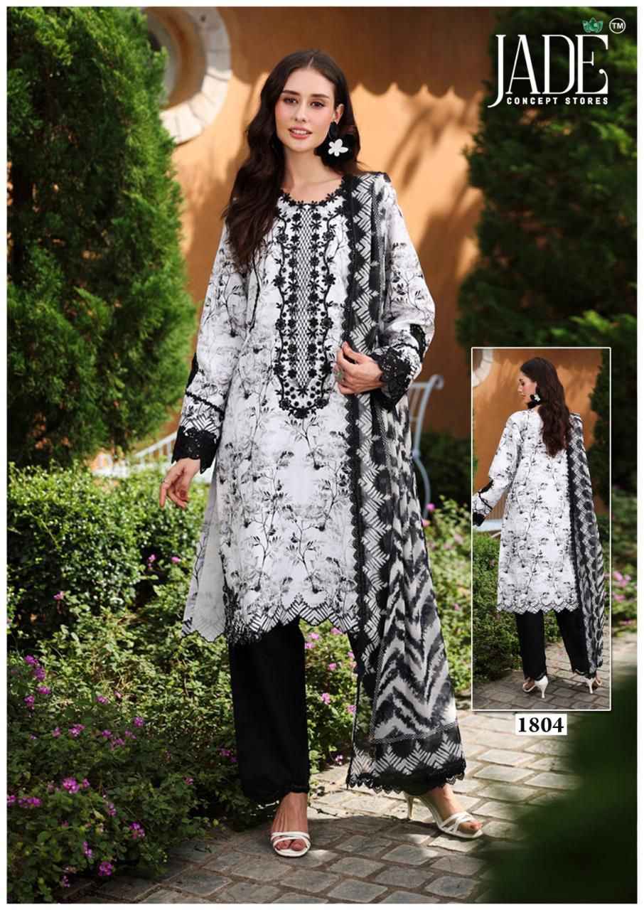 Jade Bin Saeed Heavy Luxury Vol 18 Lawn Cotton Dress Material 6 pcs Catalogue