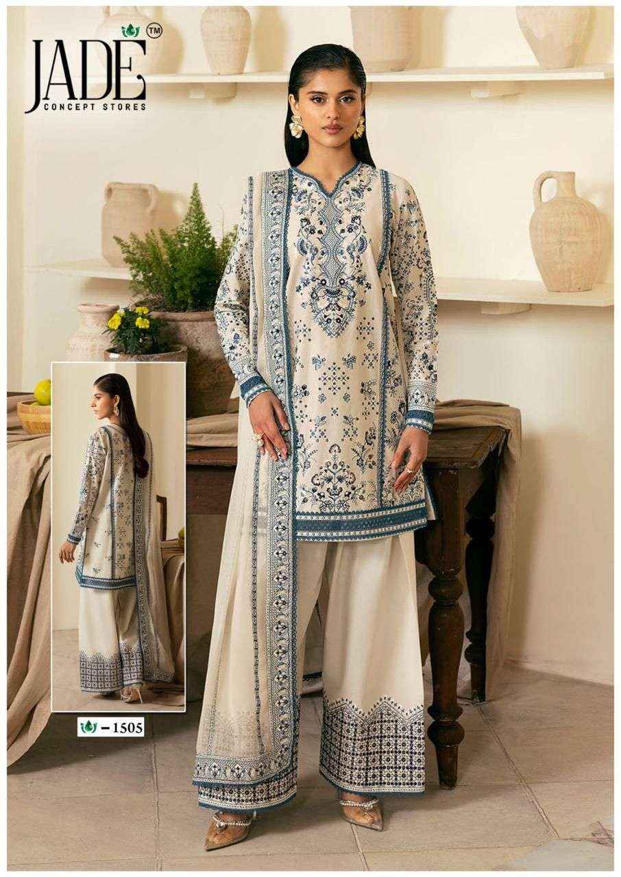 Jade Crimson Vol 15 Lawn Cotton Dress Material 6 pc Cataloge