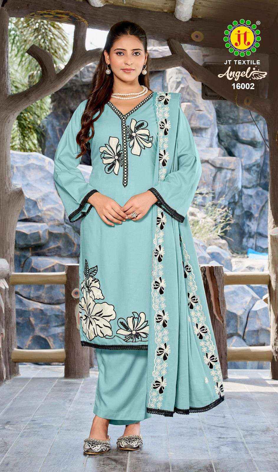 Jt Angel Vol 16 Rayon Dress Material 5 pcs Catalogue