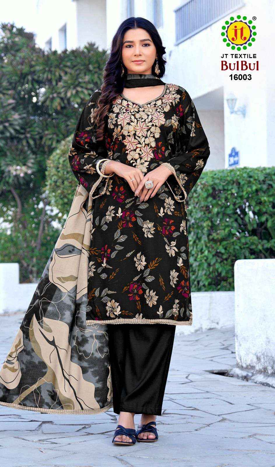 Jt Bulbul Vol 16 Rayon Dress Material 5 pcs Catalogue