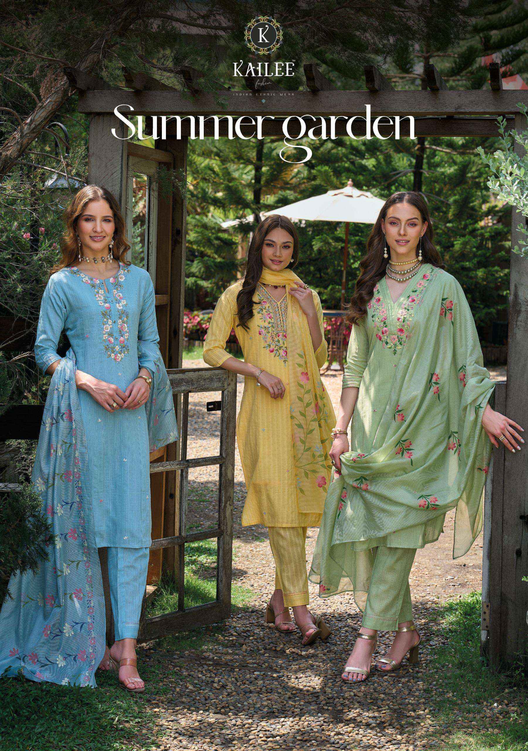 Kailee Fashion Summer Garden Cotton Kurti Combo 4 pcs Catalogue