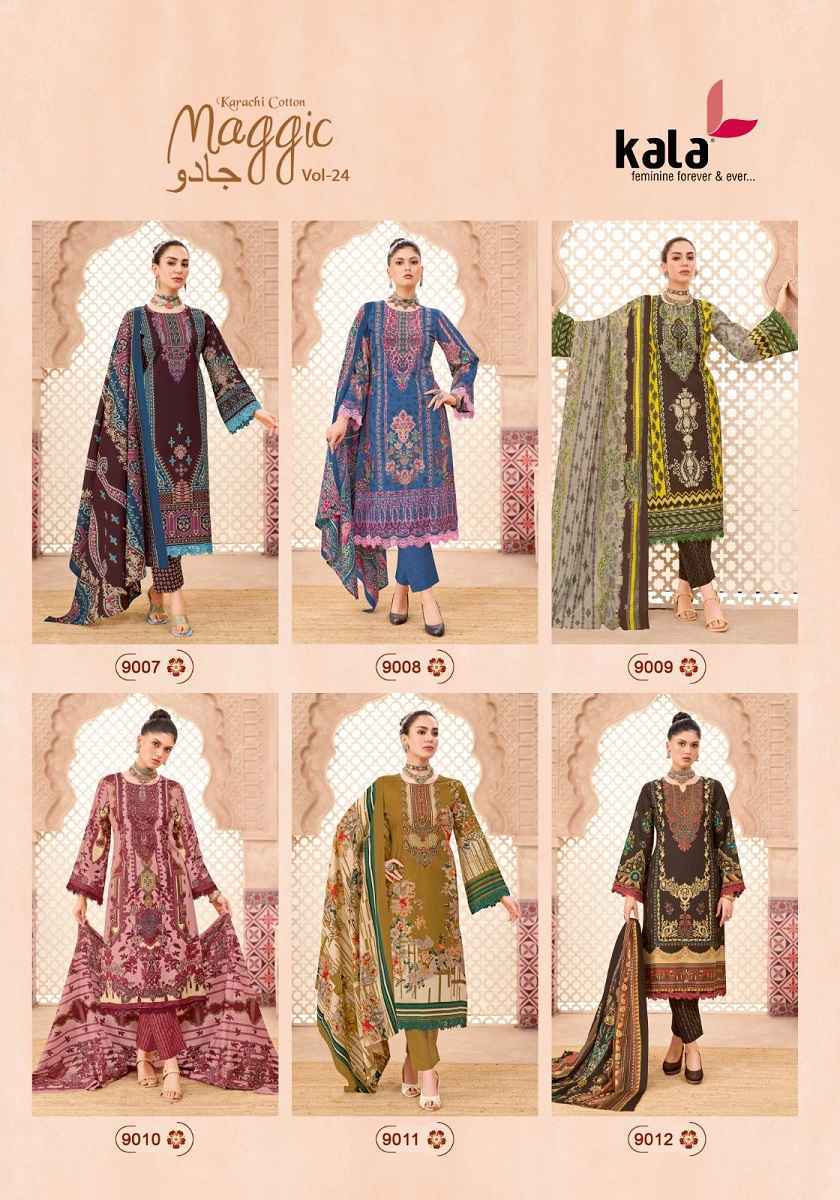 Kala Maggic Vol 24 Cotton Dress Material 12 pcs Catalogue