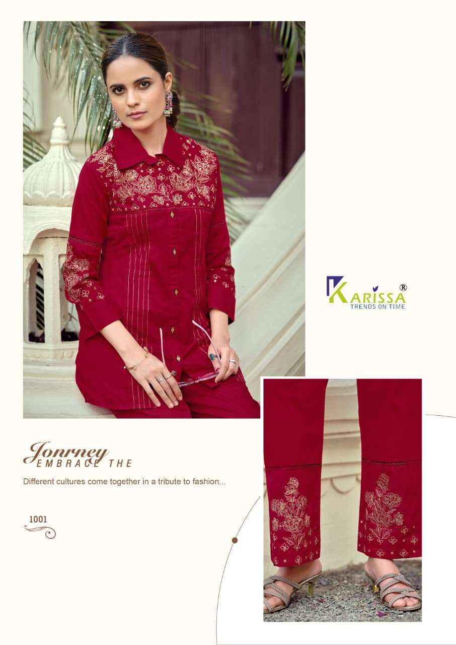 Karissa Maria Cotton Kurti With Bottom 4 pcs Catalogue