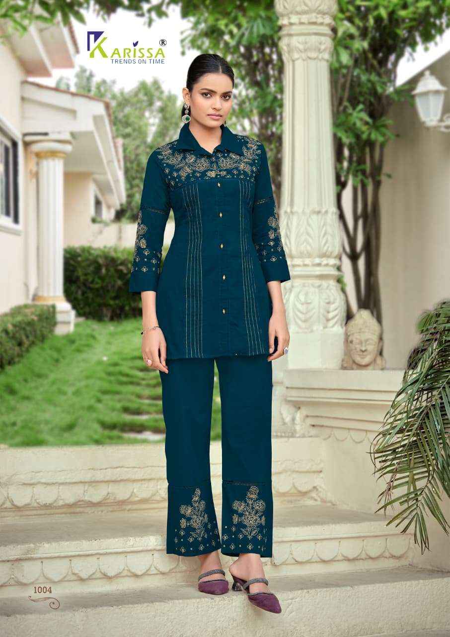 Karissa Maria Cotton Kurti With Bottom 4 pcs Catalogue