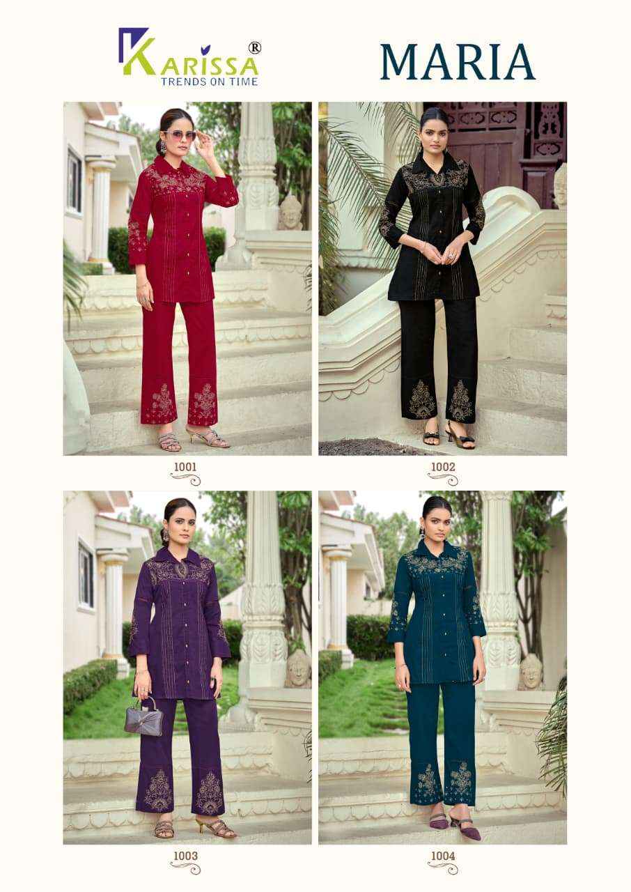 Karissa Maria Cotton Kurti With Bottom 4 pcs Catalogue