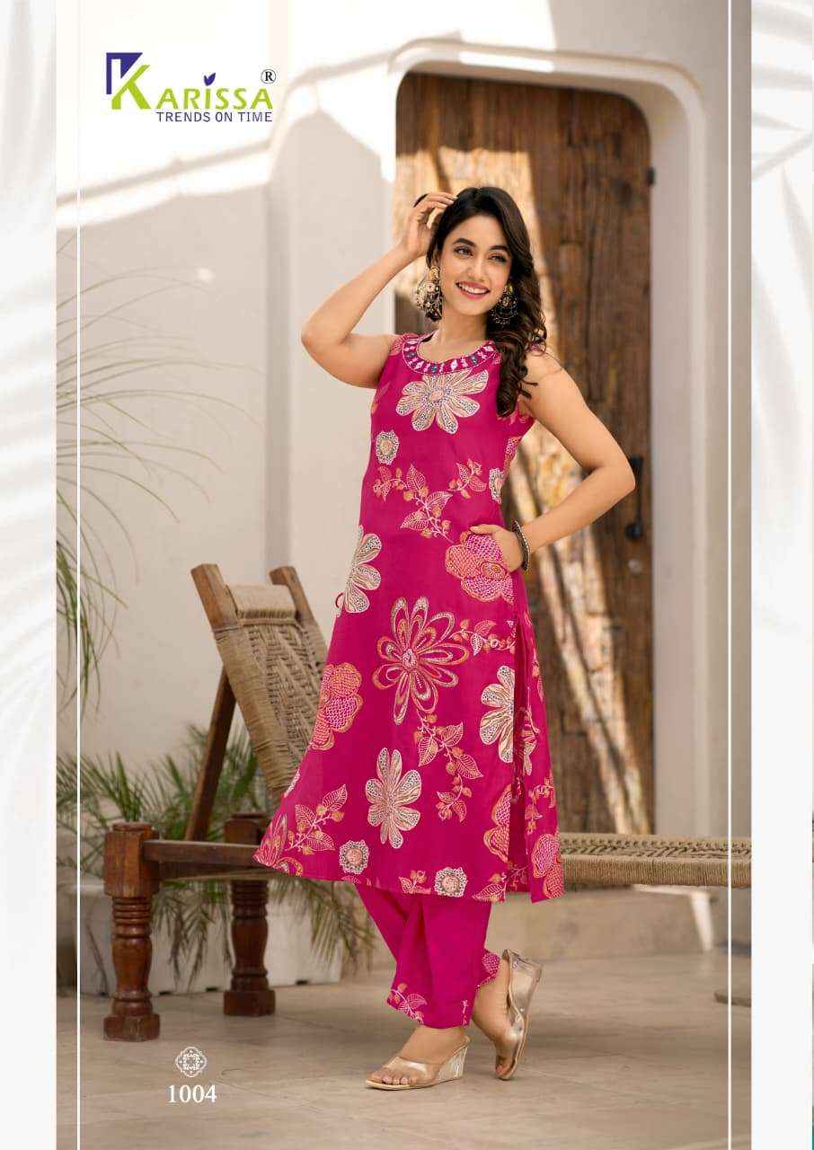 Karissa Mishka Viscose Kurti With Bottom 6 pcs Catalogue