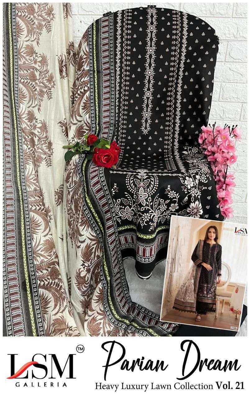LSM Galleria Parian Dream Vol 21 Lawn Dress Material 6 pcs Catalogue