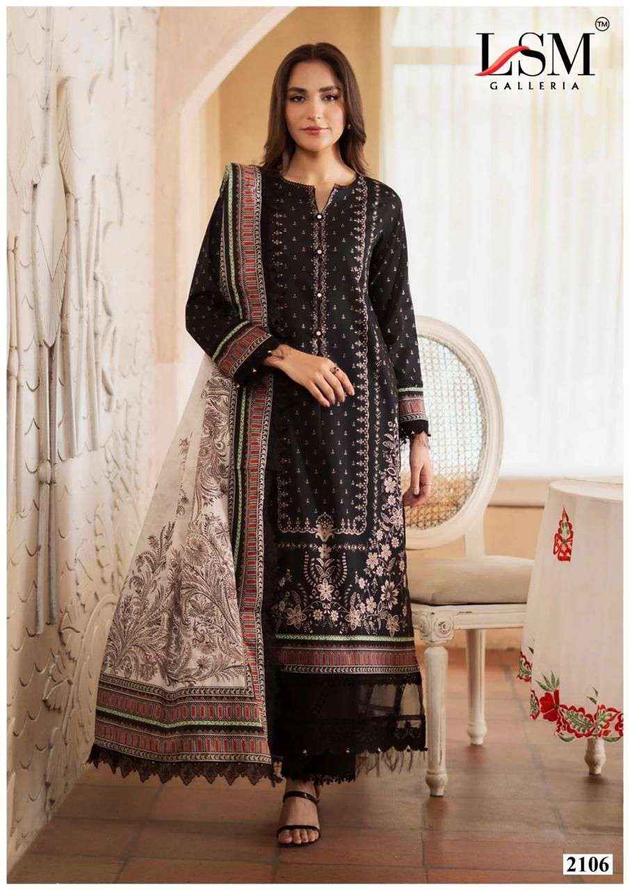 LSM Galleria Parian Dream Vol 21 Readymade Lawn Dress 6 pcs Catalogue
