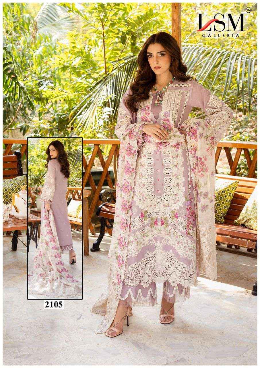 LSM Galleria Parian Dream Vol 21 Readymade Lawn Dress 6 pcs Catalogue