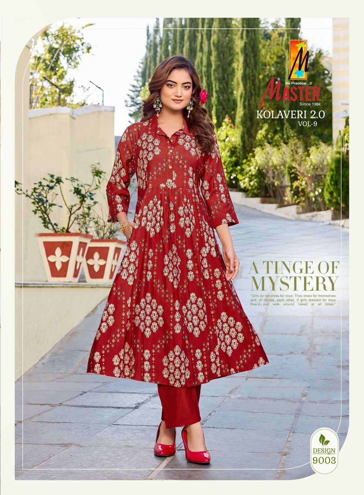 Master Kolaveri 2.0 Vol 9 Vertican Kurti With Bottom 10 pcs Catalogue