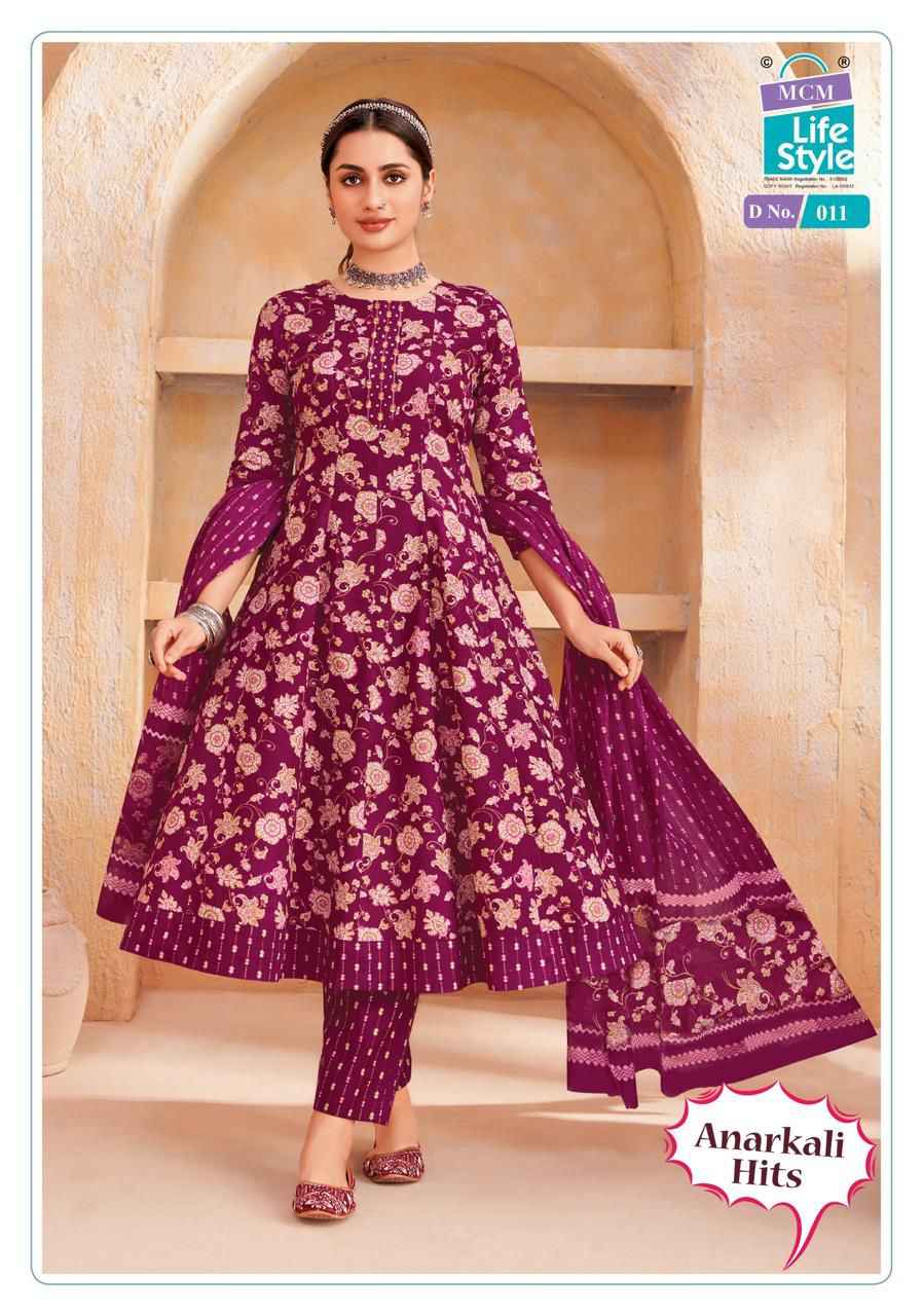 MCM Lifestyle Anarkali Hits Cotton Kurti Combo 10 pcs Catalogue