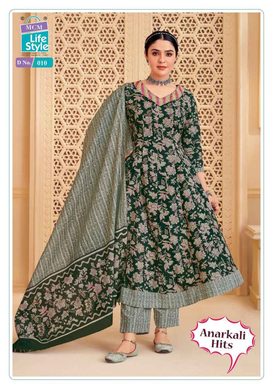 MCM Lifestyle Anarkali Hits Cotton Kurti Combo 10 pcs Catalogue