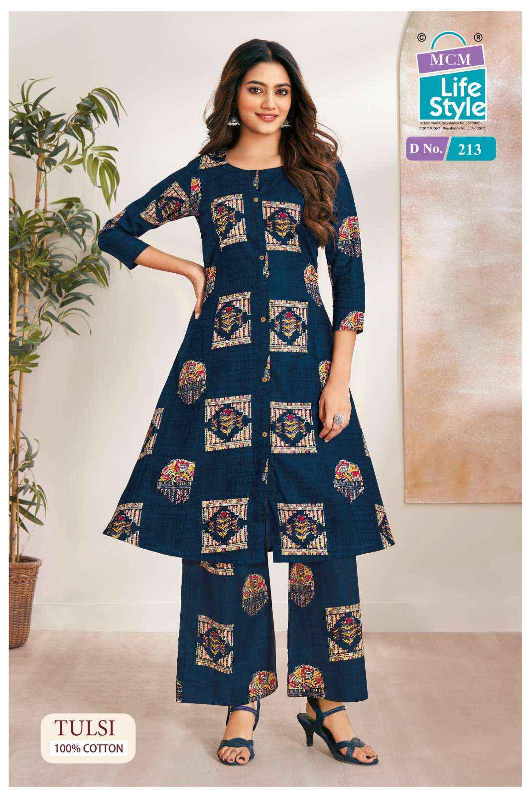 MCM Lifestyle Tulsi Vol 2 Anarkali Cotton Co Ord Set 10 pcs Catalogue