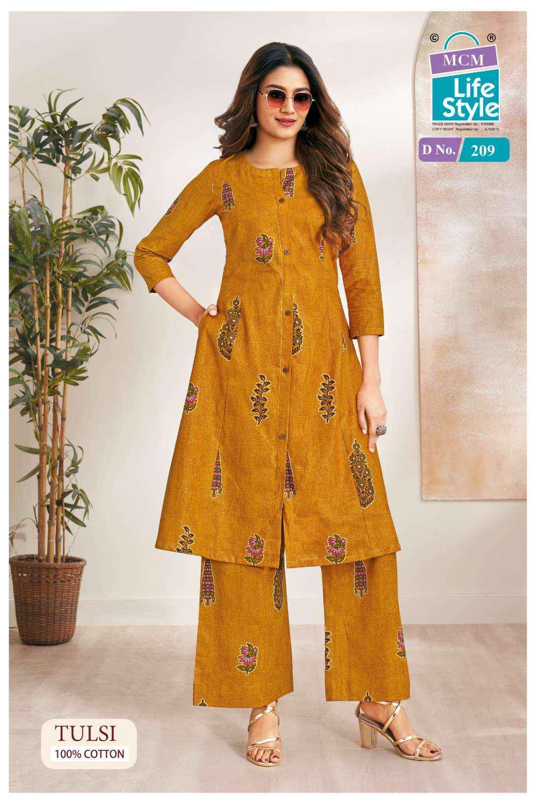 MCM Lifestyle Tulsi Vol 2 Anarkali Cotton Co Ord Set 10 pcs Catalogue