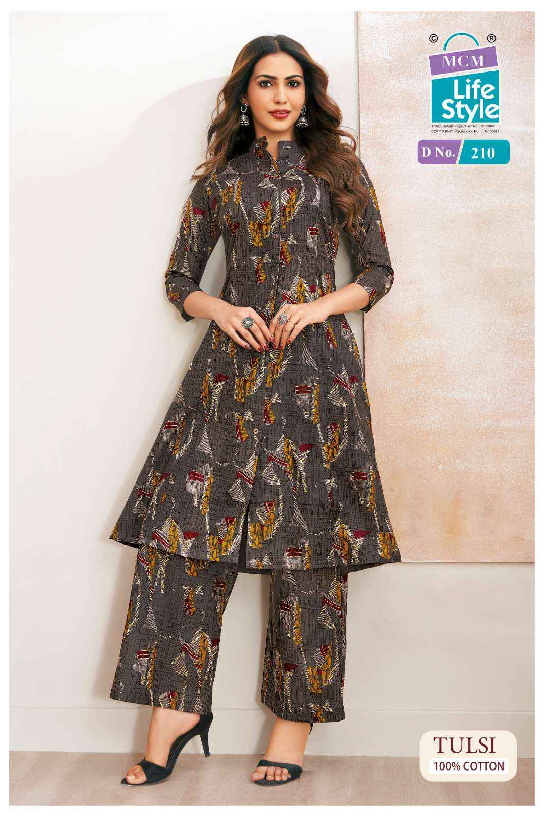 MCM Lifestyle Tulsi Vol 2 Anarkali Cotton Co Ord Set 10 pcs Catalogue