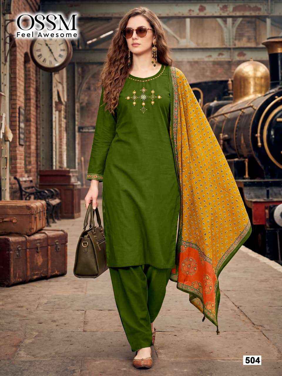 Ossm Malhar Vol 5 Cotton Kurti Combo 4 pcs Catalogue