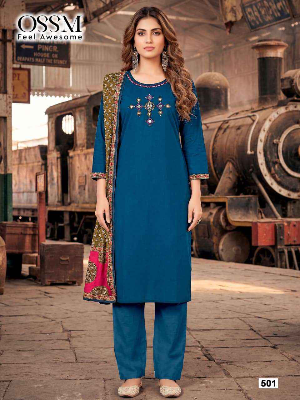 Ossm Malhar Vol 5 Cotton Kurti Combo 4 pcs Catalogue