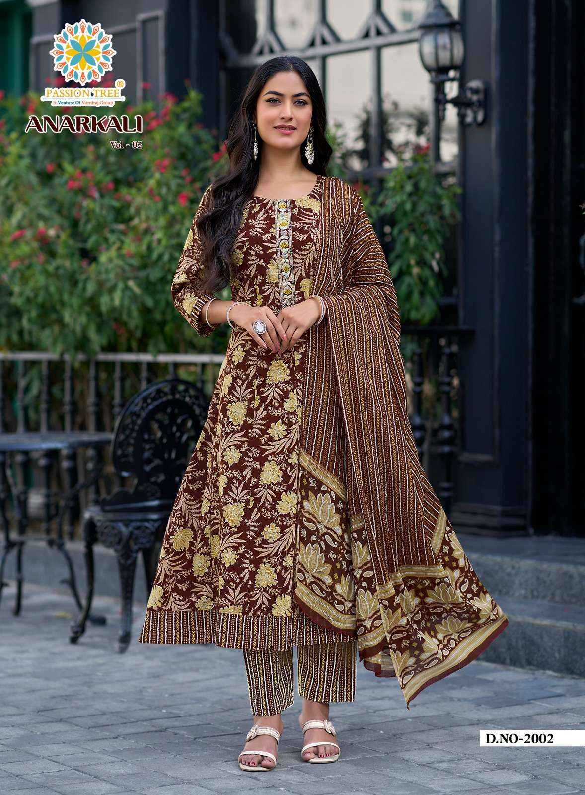 Passion Tree Anarkali Vol 2 Cotton Kurti Combo 8 pcs Catalogue