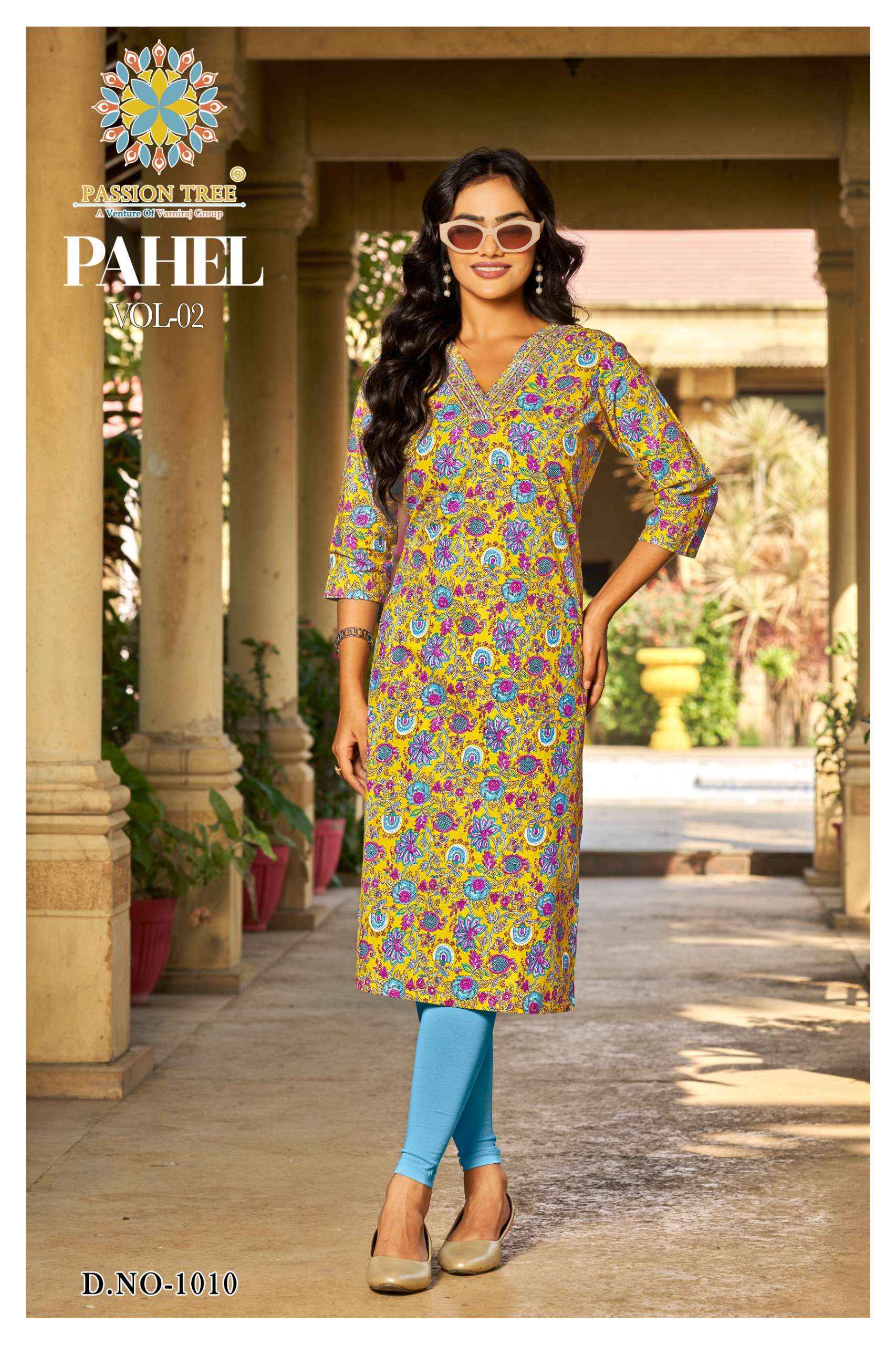 Passion Tree Pahel Vol 2 Cotton Kurti 10 pcs Catalogue