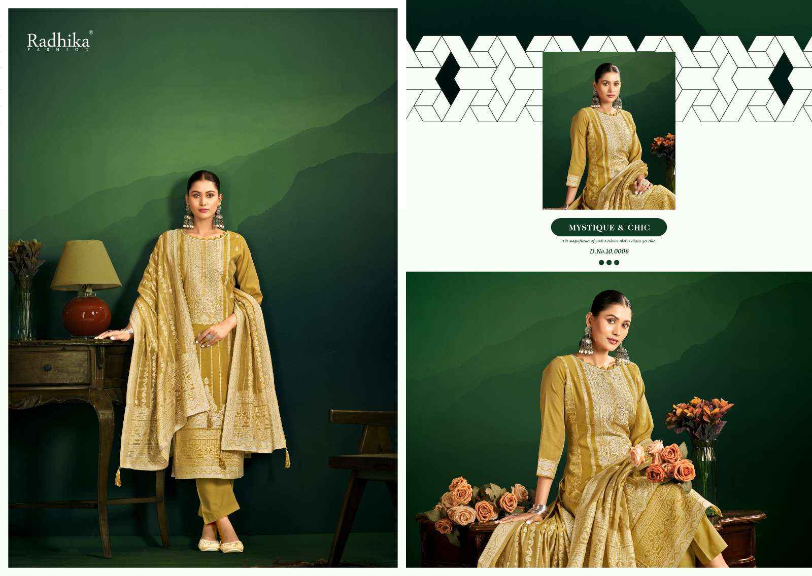 Radhika Fashion Azara Banarashi Adah Vol 11 Cotton Dress Material 6 pcs Catalogue