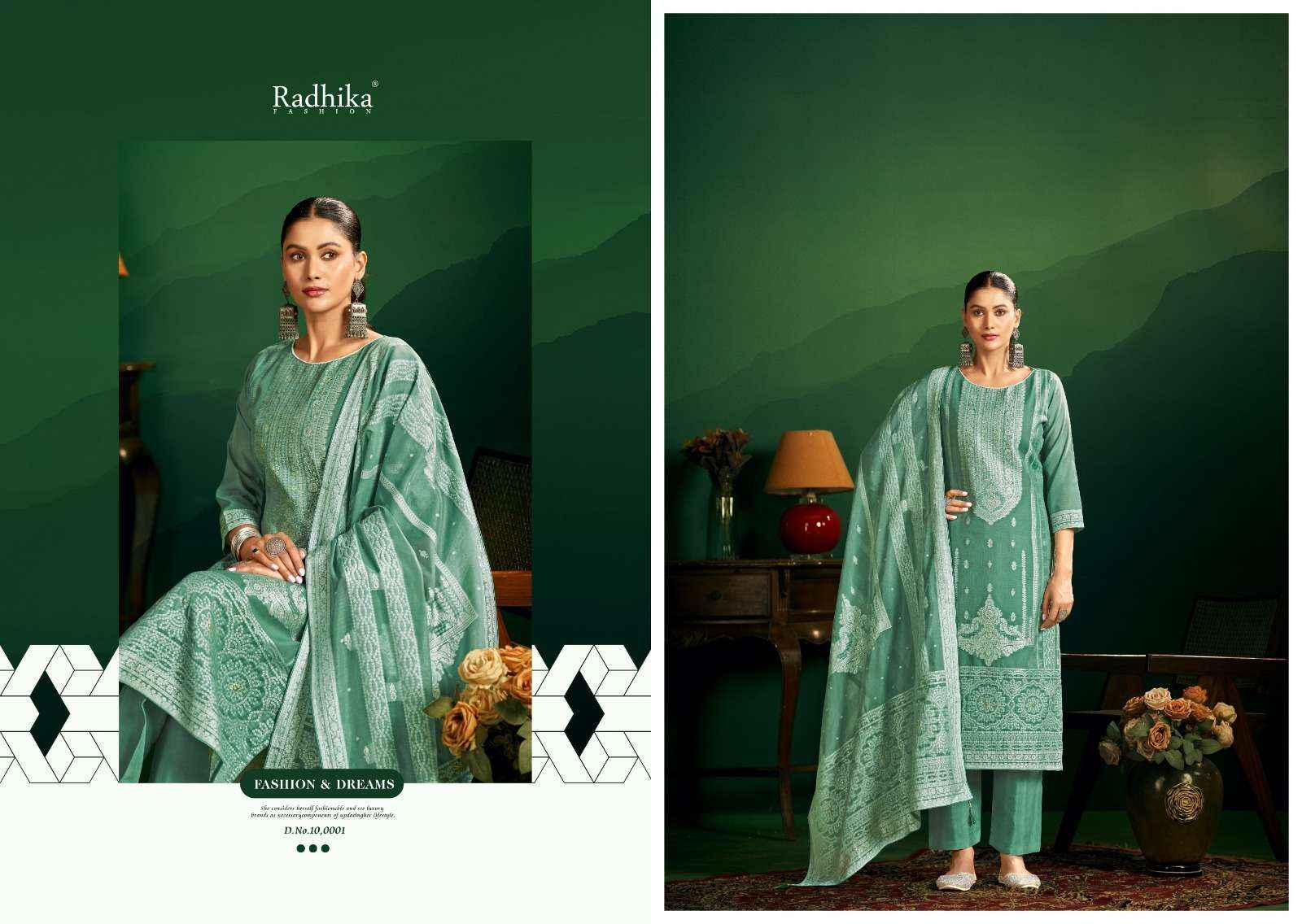 Radhika Fashion Azara Banarashi Adah Vol 11 Cotton Dress Material 6 pcs Catalogue
