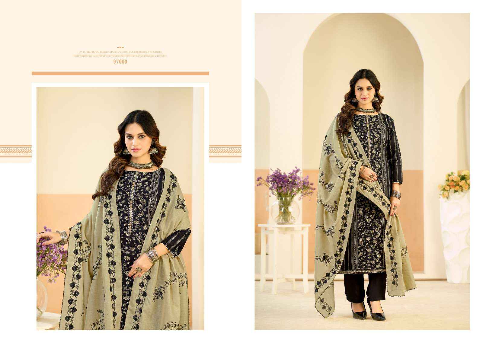 Radhika Fashion Azara Black Berry Vol 18 Viscose Dress Material 4 pcs Catalogue
