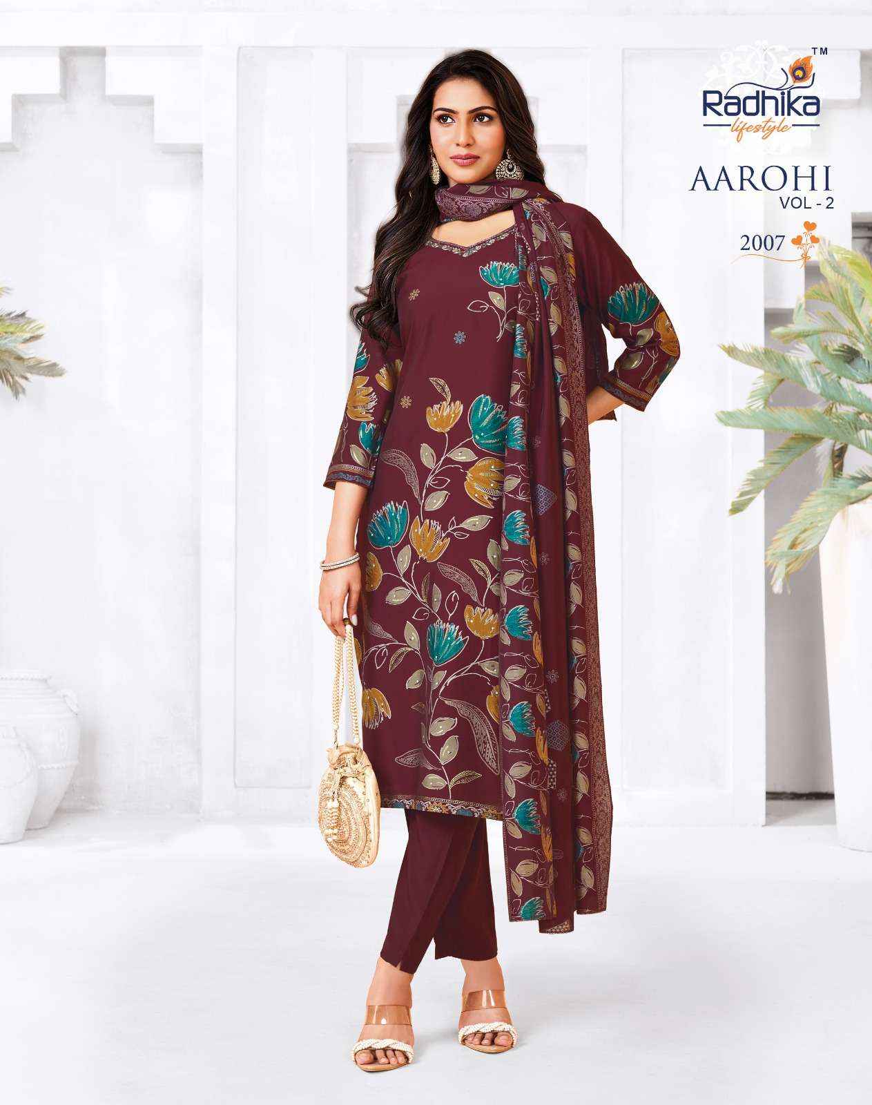Radhika Lifestyle Aarohi Vol 2 Modal Kurti Combo 8 pcs Catalogue