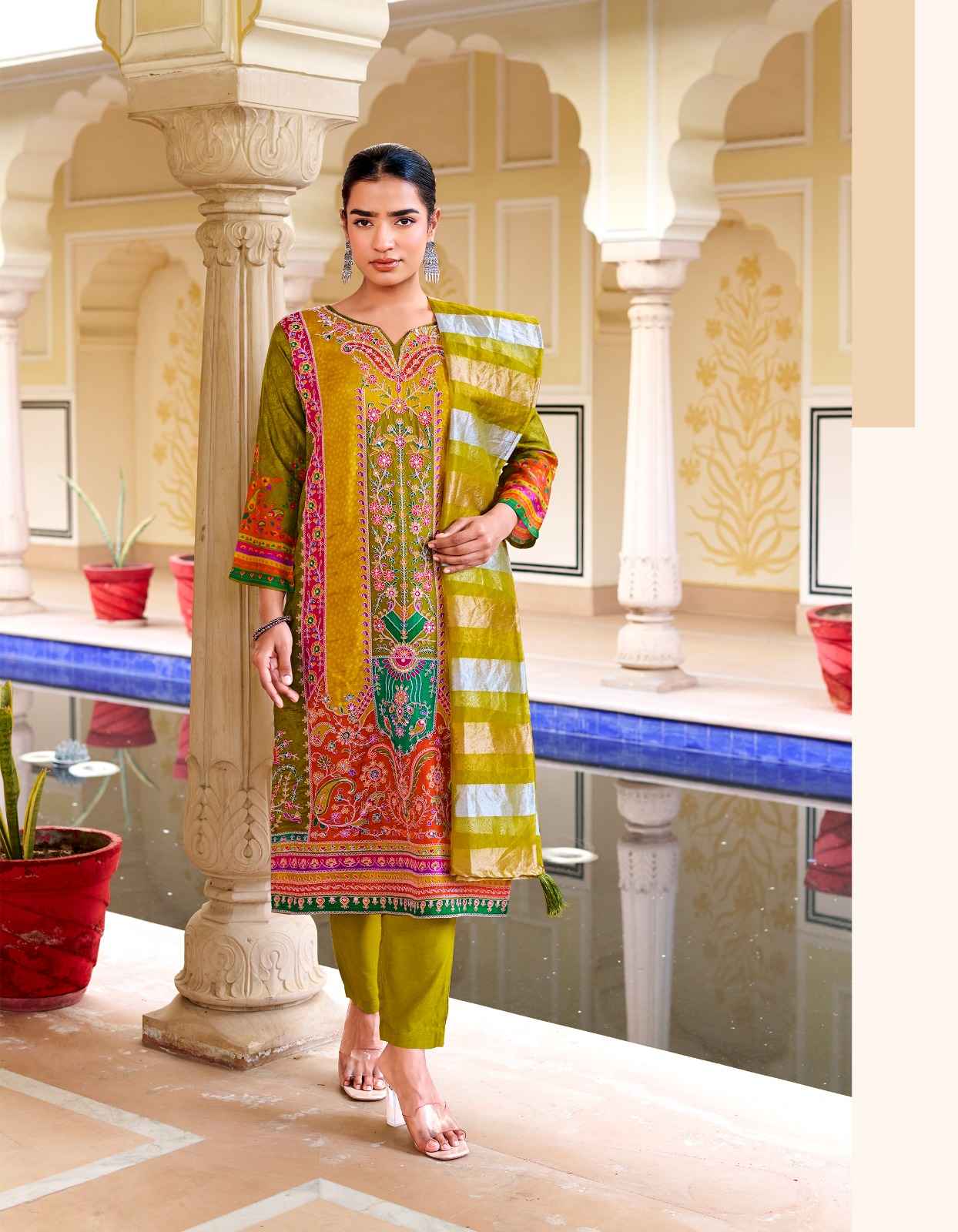 Radhika Lifestyle Ziana Dola Silk Kurti Combo 6 pcs Catalogue