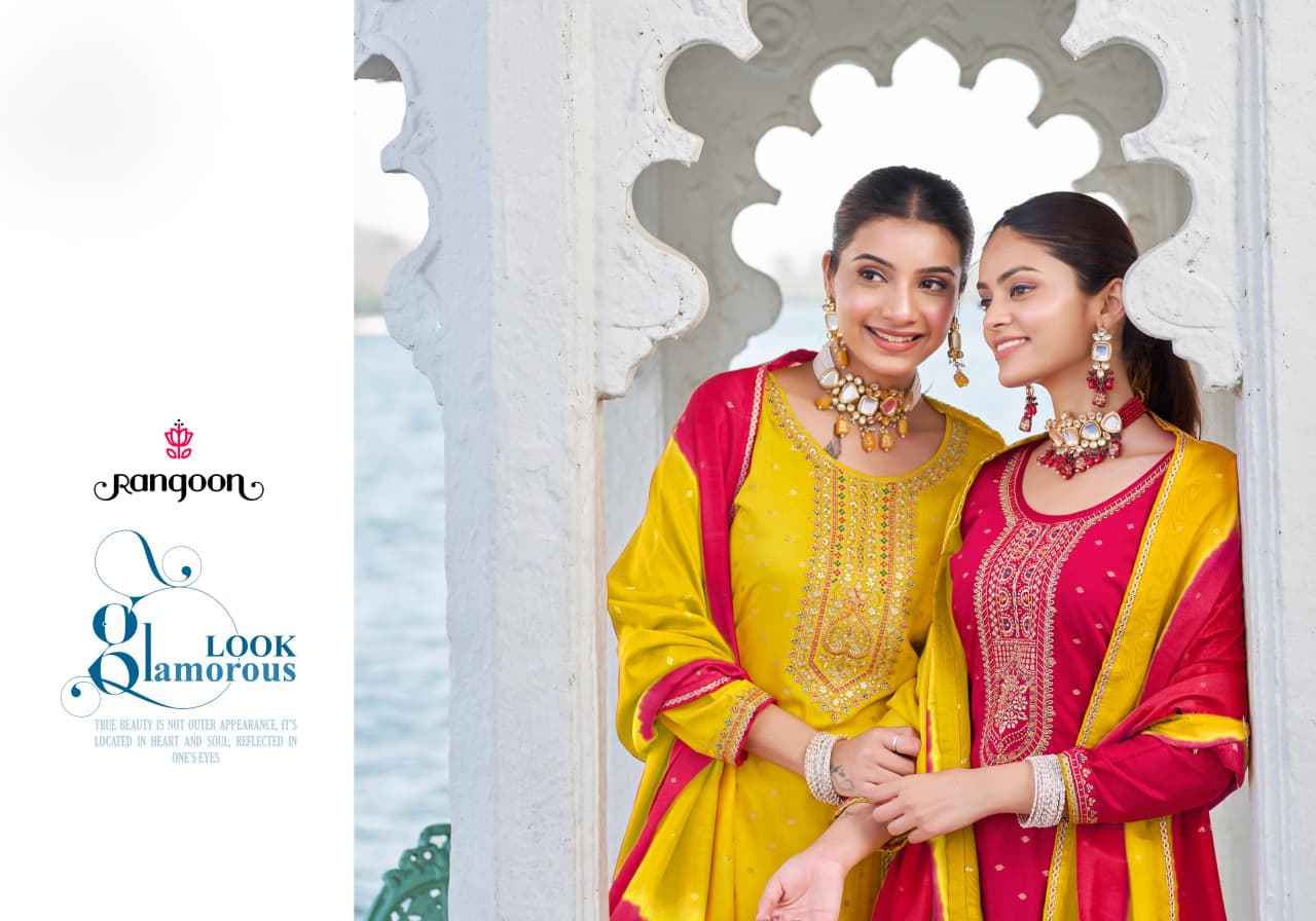 Rangoon Aditi Vol 3 Viscose Jecaurd Kurti Combo 6 pcs Catalogue