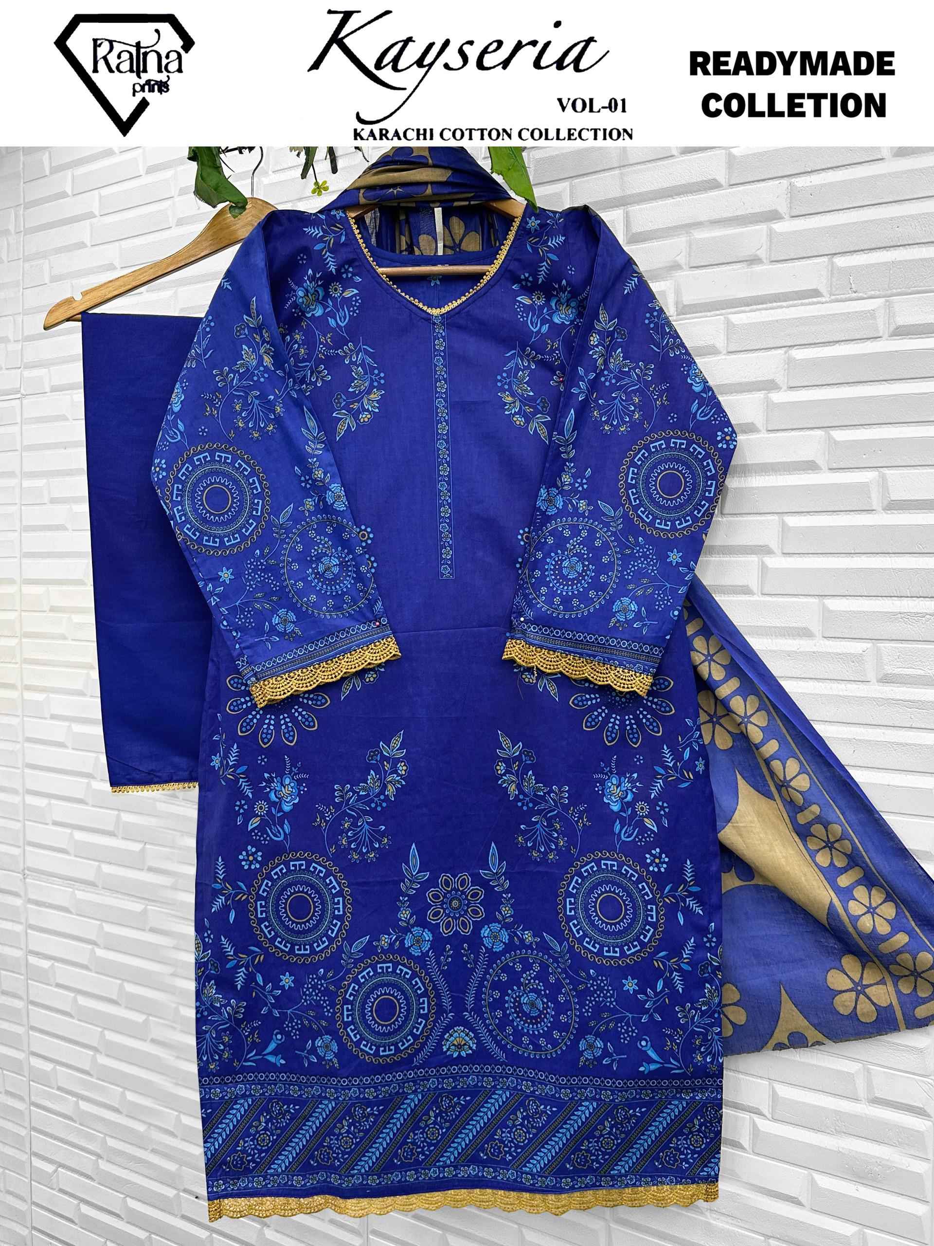 Ratna Prints Kayseria Vol 1 Readymade Cotton Dress 4 pcs Catalogue