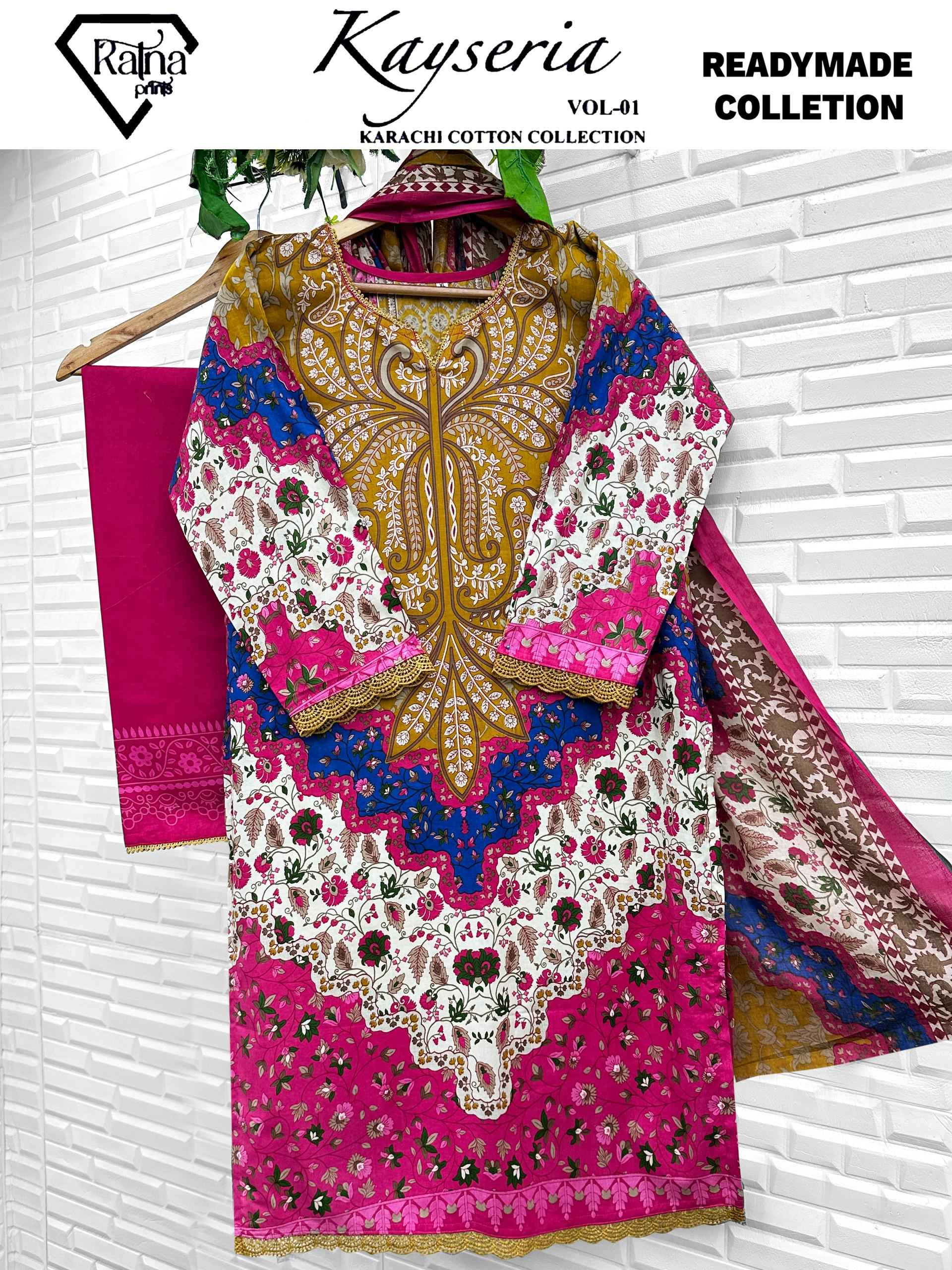 Ratna Prints Kayseria Vol 1 Readymade Cotton Dress 4 pcs Catalogue
