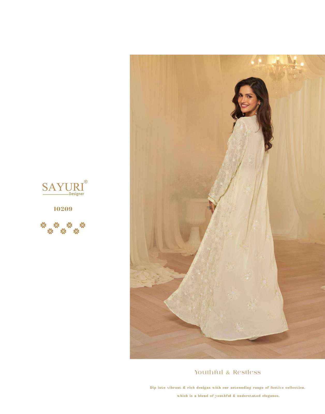 Sayuri Designer kanika Readymade Georgette Dress 3 pcs Catalogue