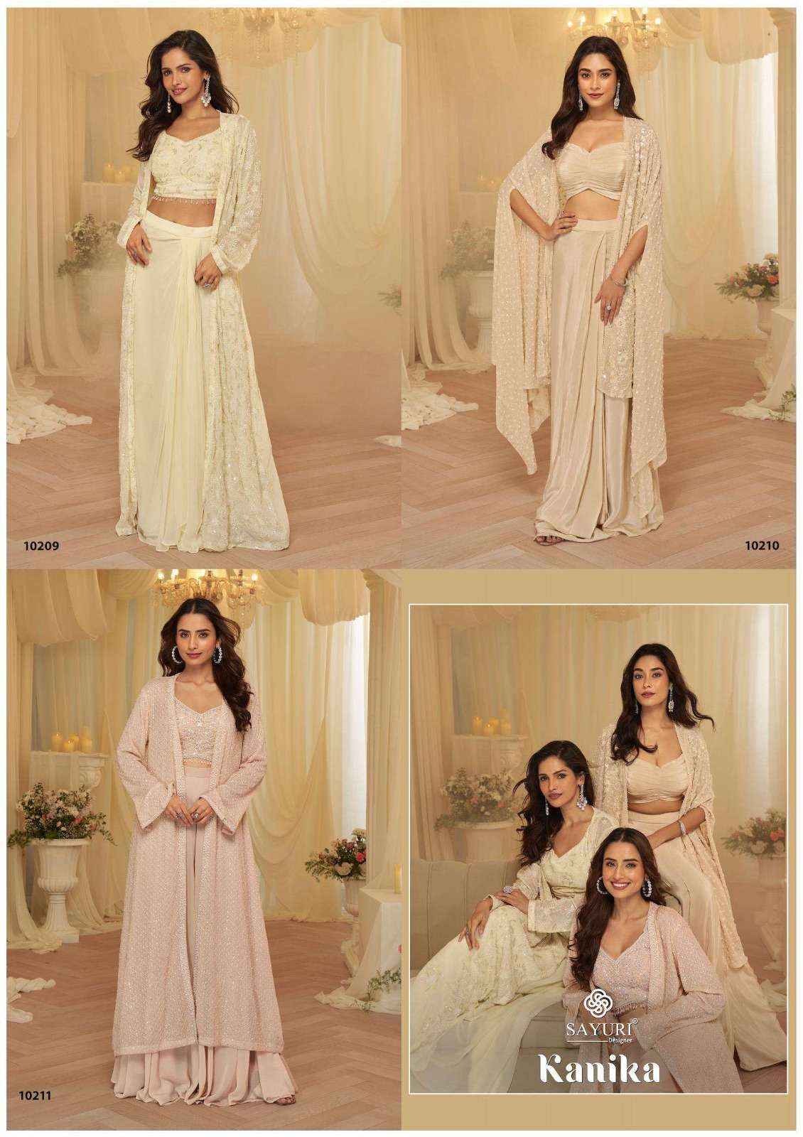 Sayuri Designer kanika Readymade Georgette Dress 3 pcs Catalogue