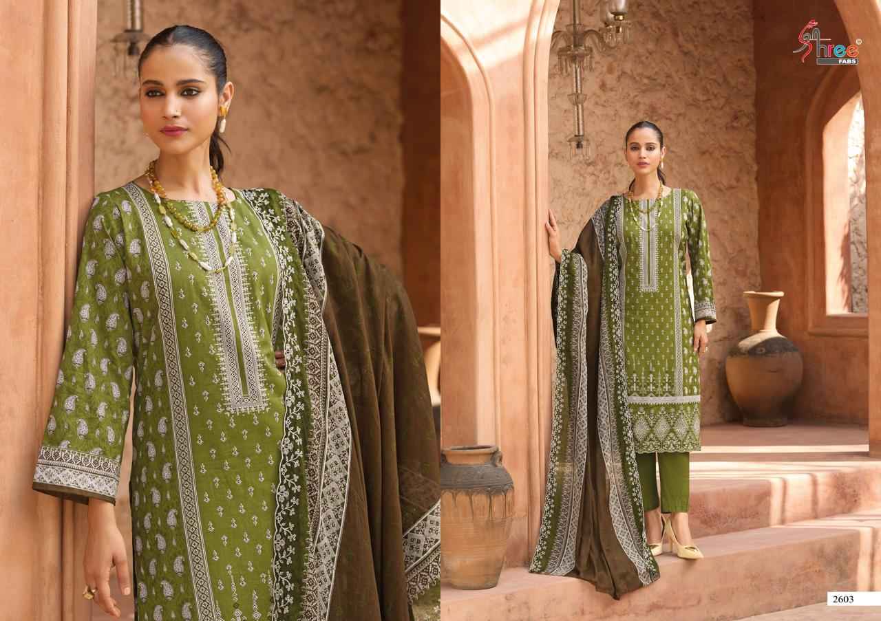 Shree Fabs Bin Saeed Lawn Collection Vol 26 Cotton Dress Material 6 pcs Catalogue