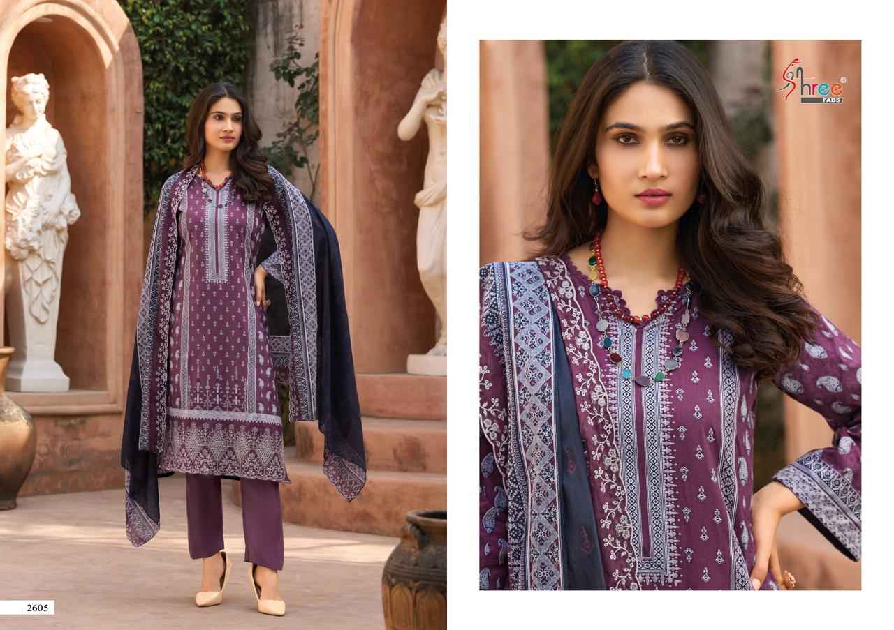 Shree Fabs Bin Saeed Lawn Collection Vol 26 Cotton Dress Material 6 pcs Catalogue