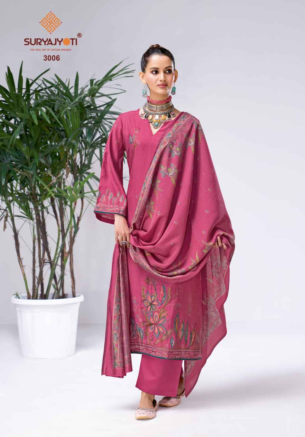 Suryajyoti Chikiri Vol 3 Roman Silk Dress Material 6 Pcs Catalouge