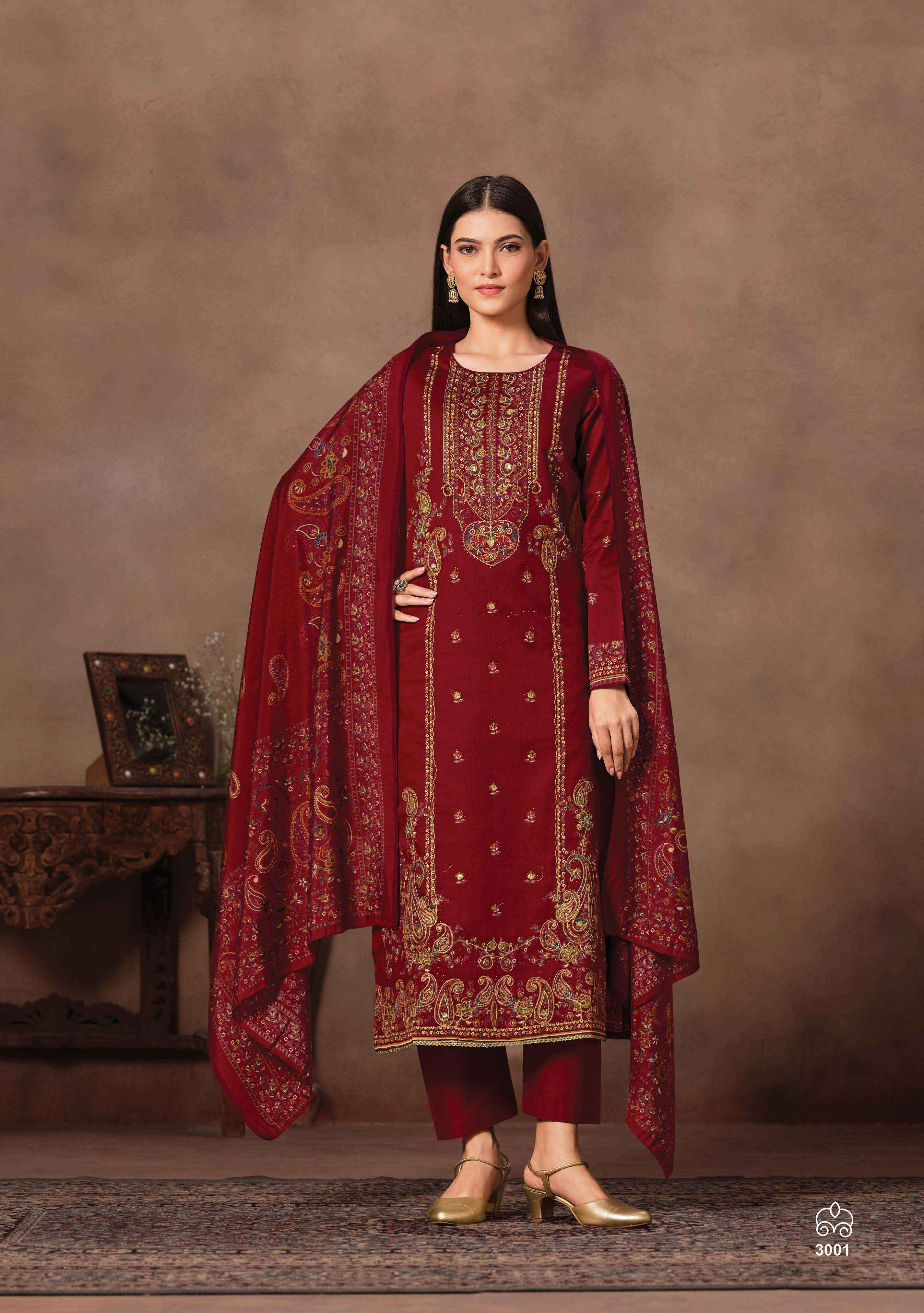 Suryajyoti Kamila Vol 3 Jam Satin Dress Material 6 Pcs Catalouge