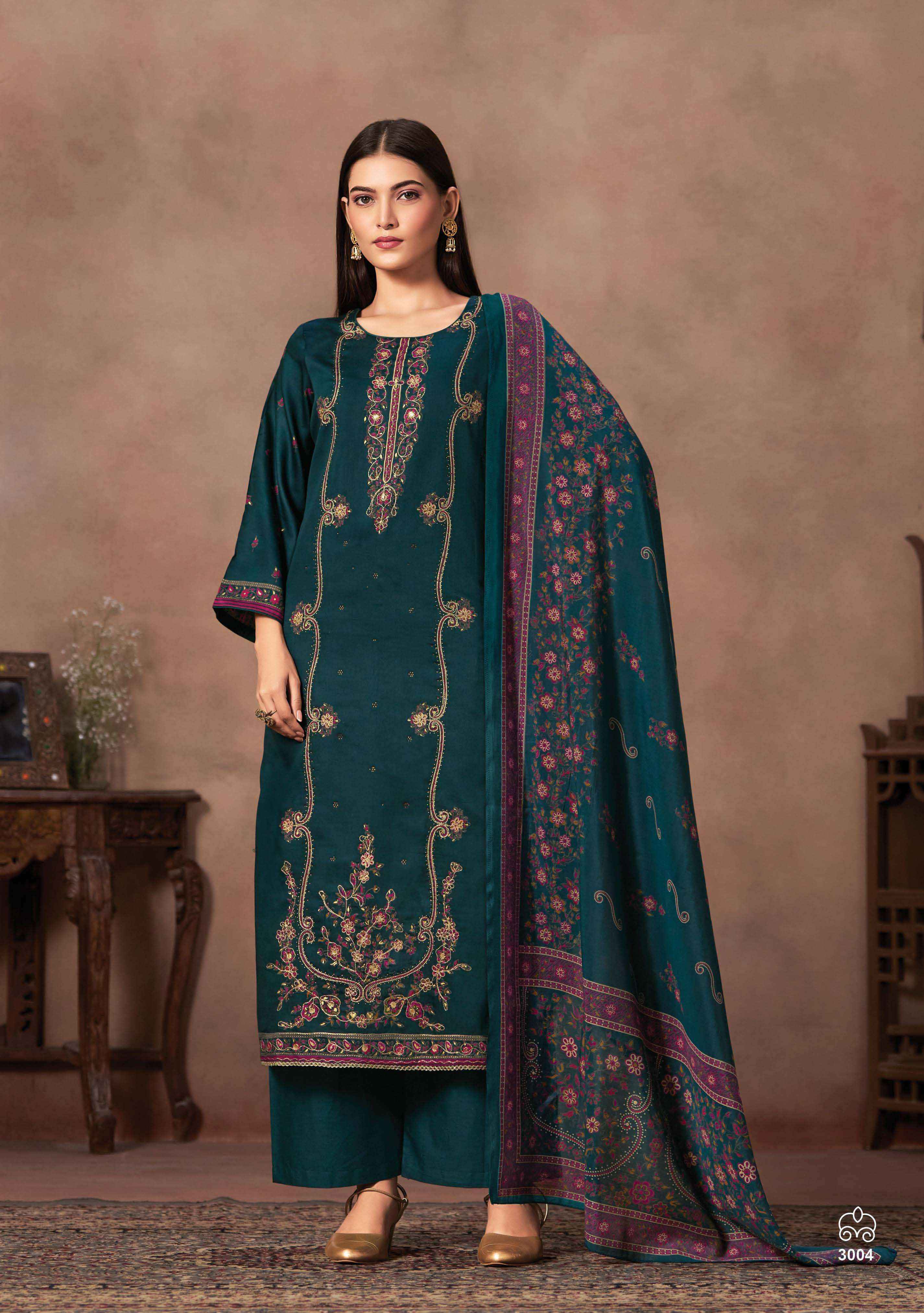 Suryajyoti Kamila Vol 3 Jam Satin Dress Material 6 Pcs Catalouge