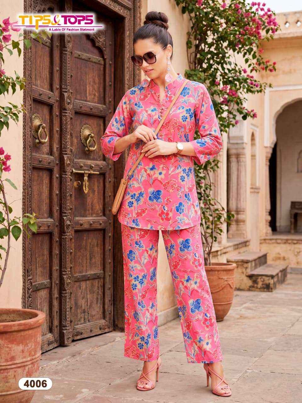 Tips & Tops Cotton Trends Vol 4 Cotton Co ord set 6 pcs Catalogue