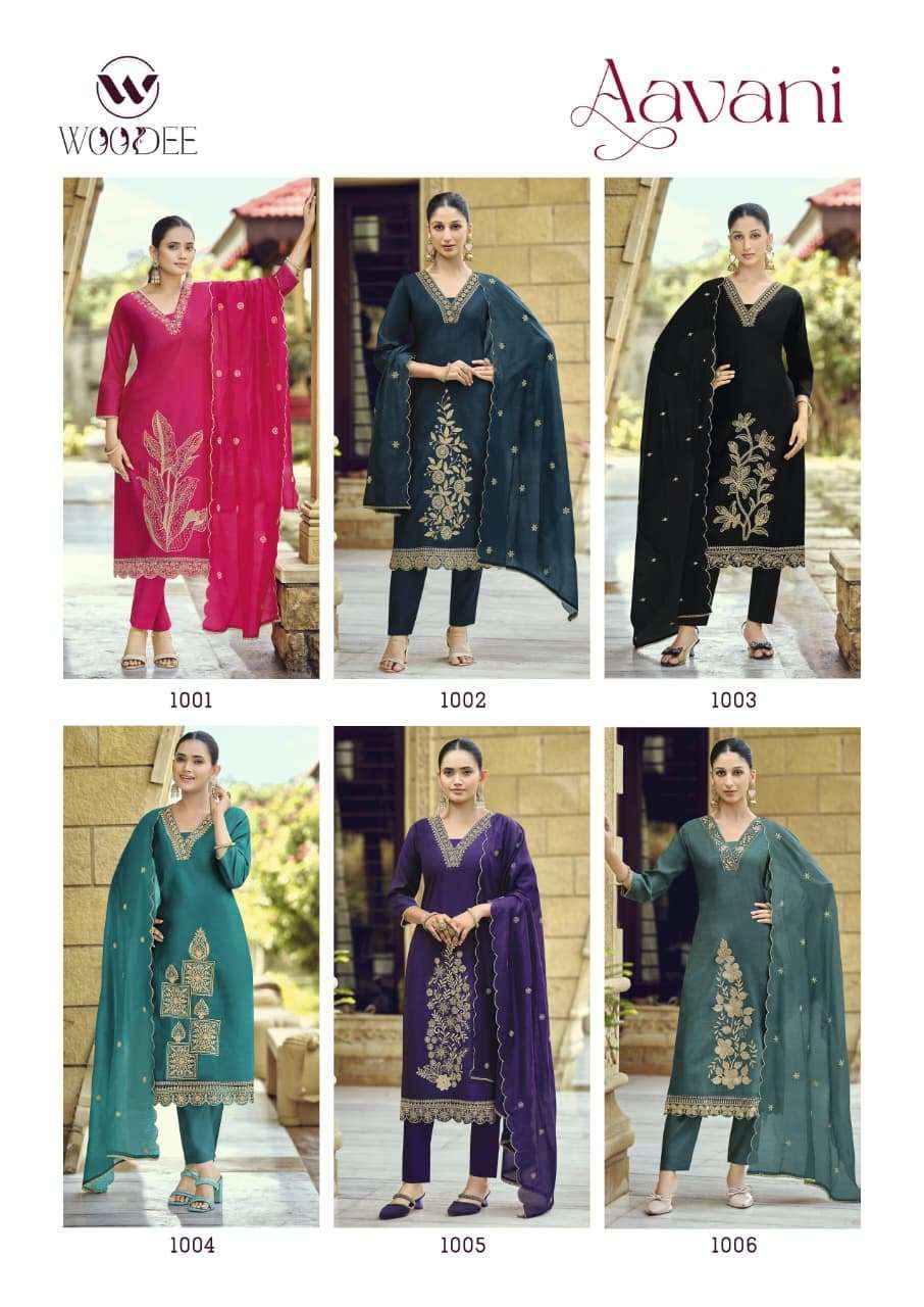 Woodee Aavani Viscose Kurti Combo 6 pcs atalogue