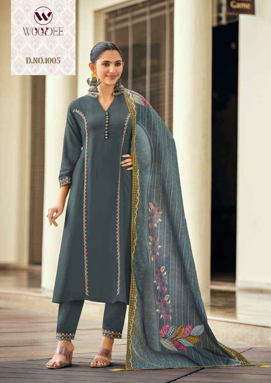 Woodee Prachi Rayon Kurti Combo 6 pcs atalogue