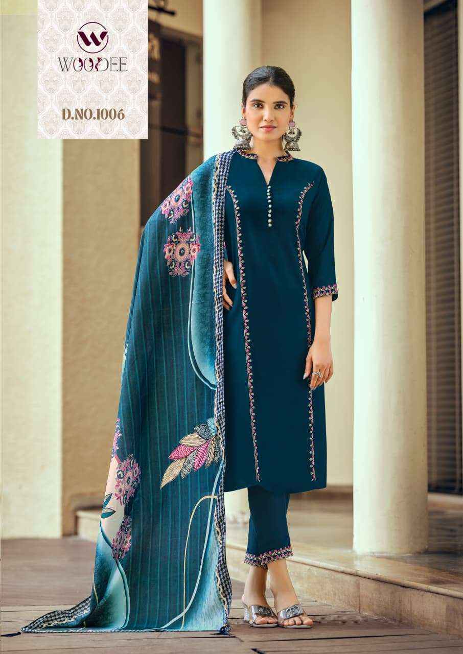 Woodee Prachi Rayon Kurti Combo 6 pcs atalogue