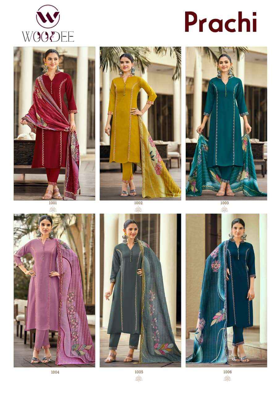 Woodee Prachi Rayon Kurti Combo 6 pcs atalogue