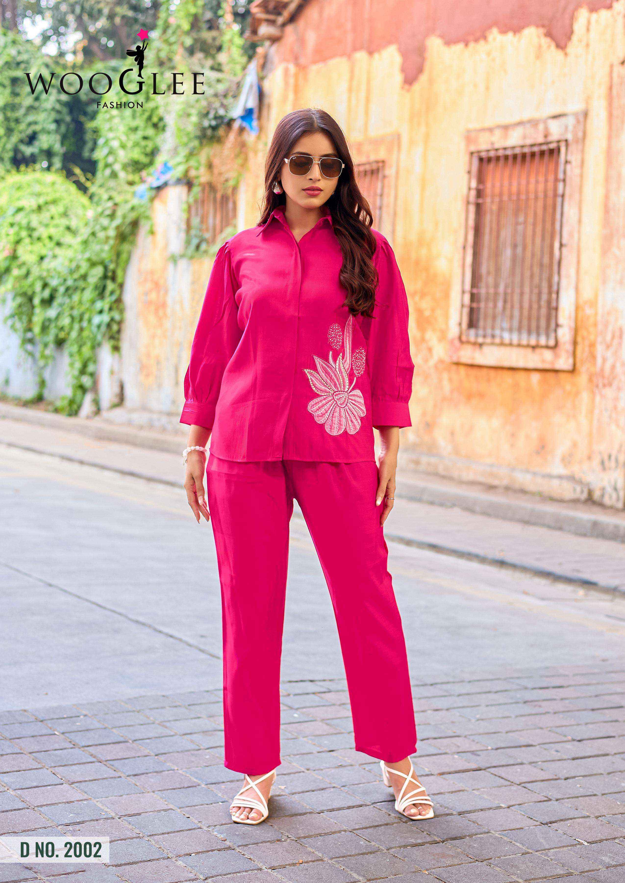 Wooglee High Look Viscose Silk Co ord Set 6 pcs Catalogue