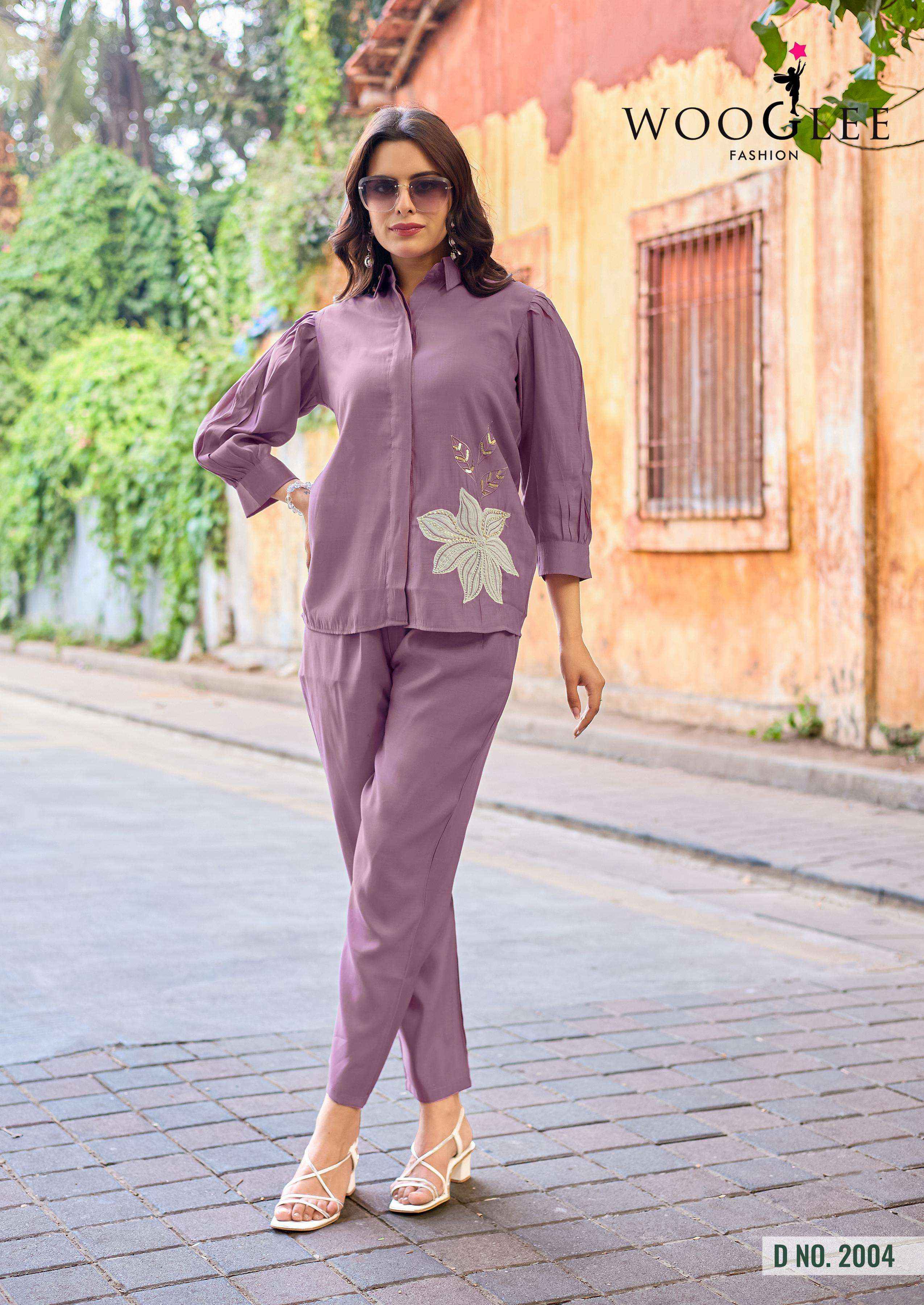 Wooglee High Look Viscose Silk Co ord Set 6 pcs Catalogue