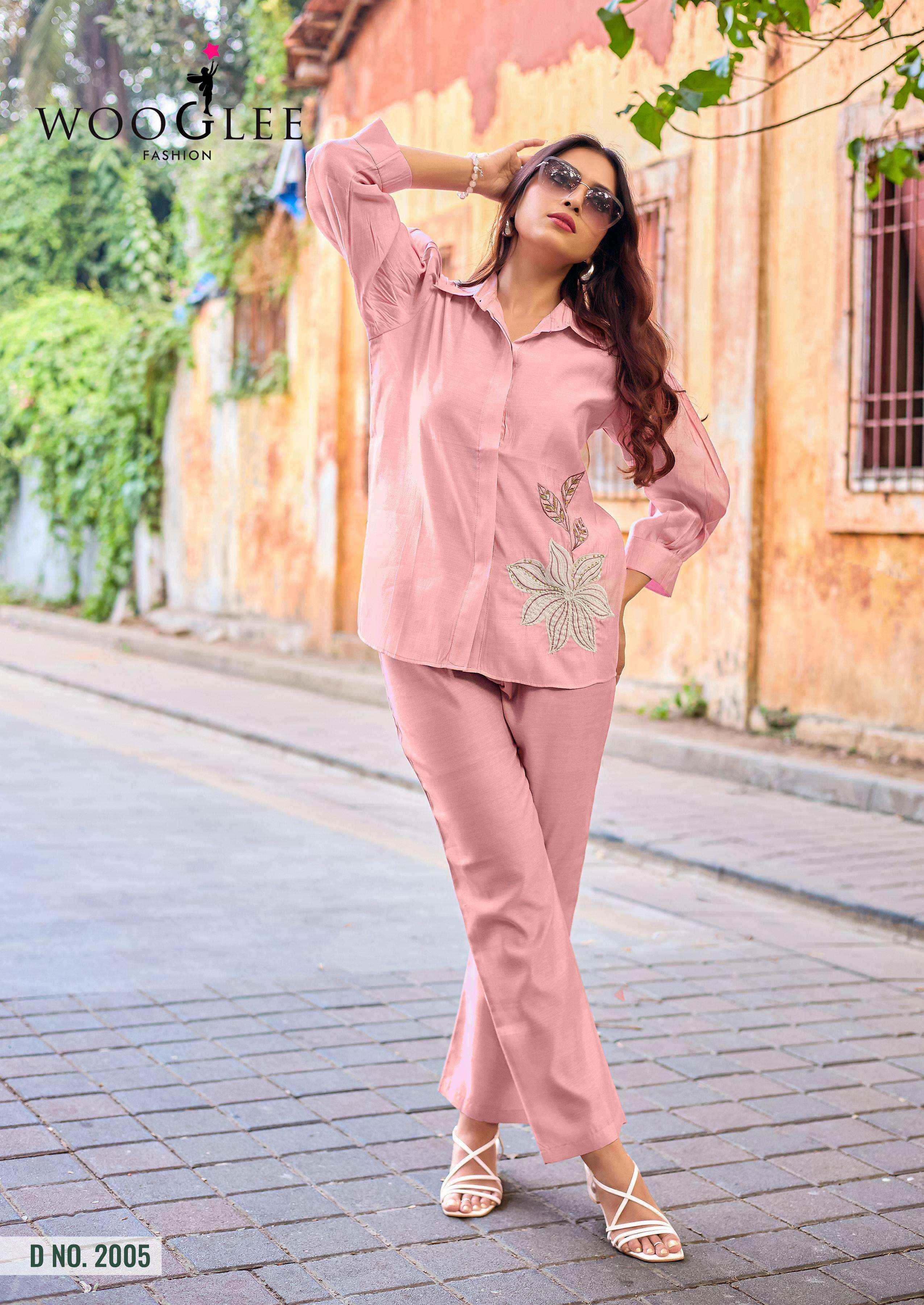 Wooglee High Look Viscose Silk Co ord Set 6 pcs Catalogue