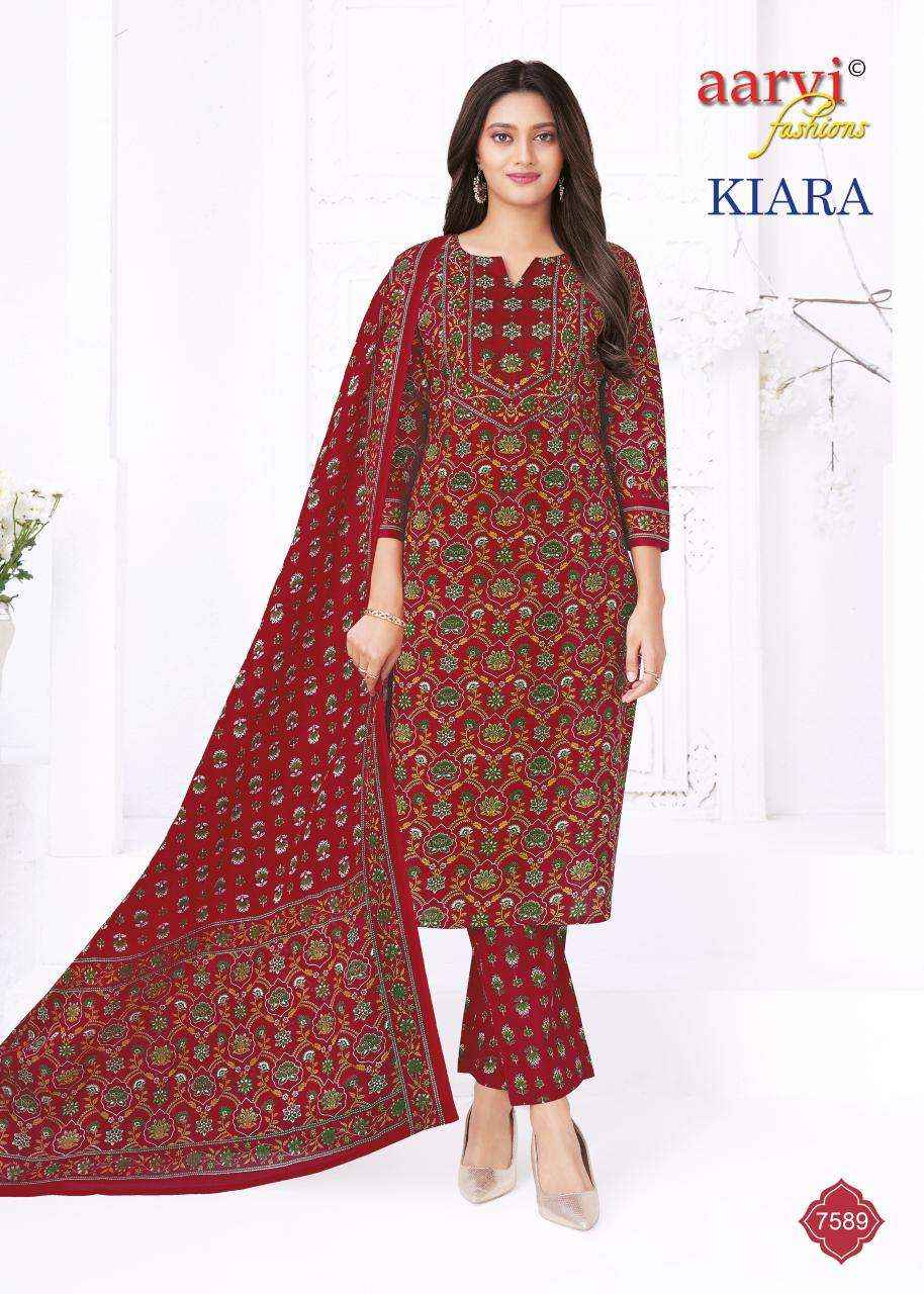 Aarvi Fashion Kiara Vol 1 Radymade Cotton Dress 8 pcs Catalogue